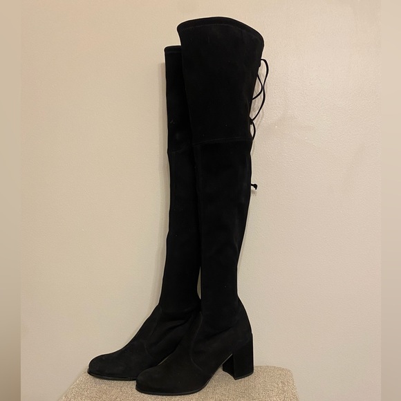 $995 STUART WEITZMAN TIELAND OVER-THE-KNEE BOOTS - Picture 8 of 16